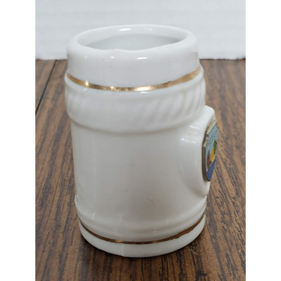 Vintage Panama City Beach Ceramic Souvenir Mini Stein Toothpick Holder - Picture 4 of 10